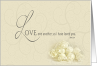 Renewing Wedding Vows Invitation - Christian - KJV Verse - Roses card