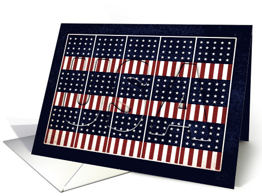 Patriotic, USA, Graphic Flags, Blank card (1476570)