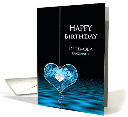 Birthstone, Birthday, DECEMBER, Tanzanite Heart card (1487480)