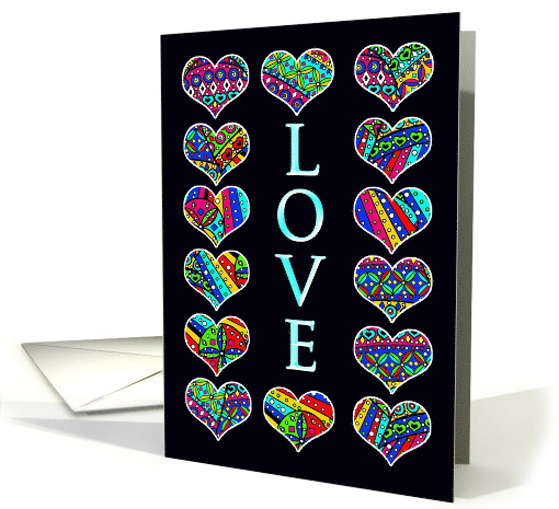 Love, Calico Hearts, Romantic, Country, Pattern card (1500208)