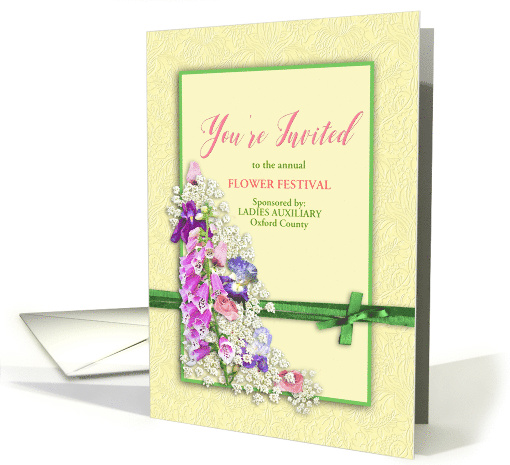 You're Invited - Garden Flowers - Texture - Personalize... (1509190)