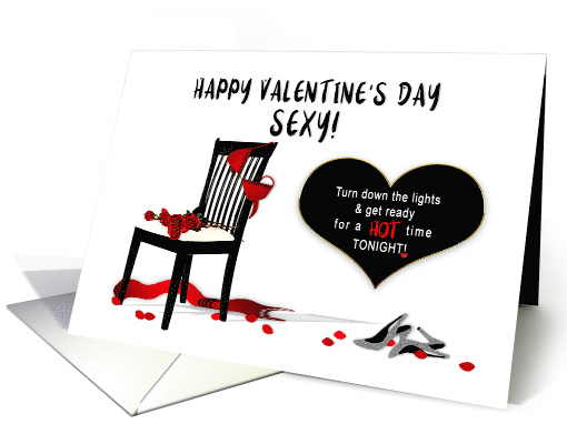 Valentine's Day, Humor, Sexy, Hot Time Tonight card (1511484)
