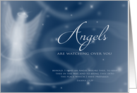 Angels - Encouragement, Watching Over You - KJV Scripture Verse card