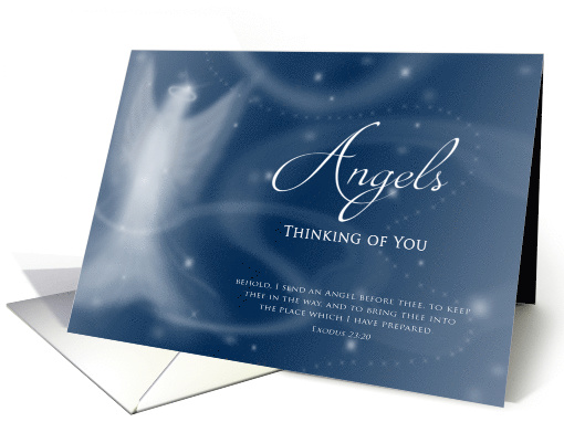 Angels - Thinking of You - KJV Scripture Verse card (1513526)