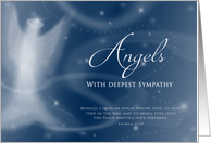 Angels - Deepest Sympathy - KJV Scripture Verse card