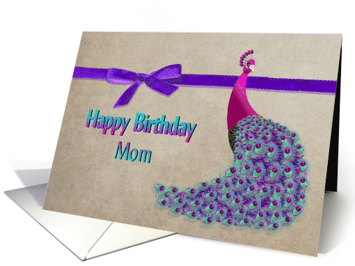 Birthday, Mom, Peacock card (1518086)