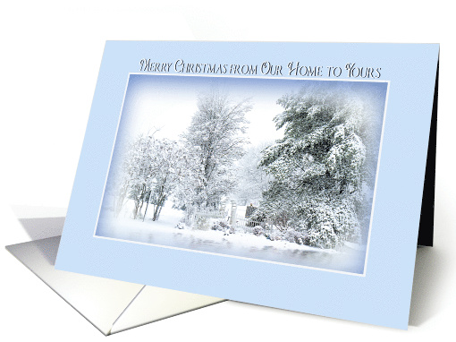 Christmas, From our home to yours, Winter Snowy Scene,... (1518962)