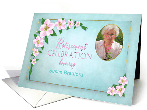 Retirement Celebration Invitation, Apple Blossoms,... (1525268)