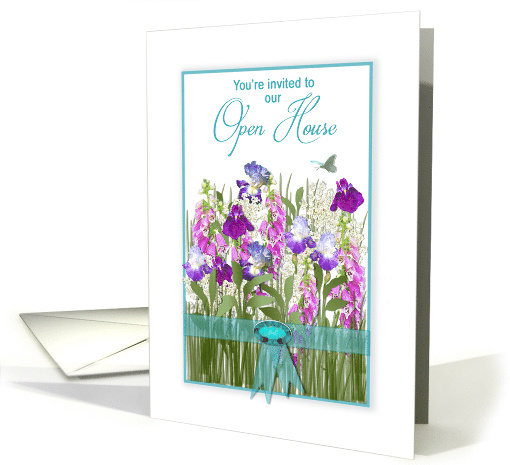 Open House, Invitation, Garden of Flowers,Ribbon card (1527542)