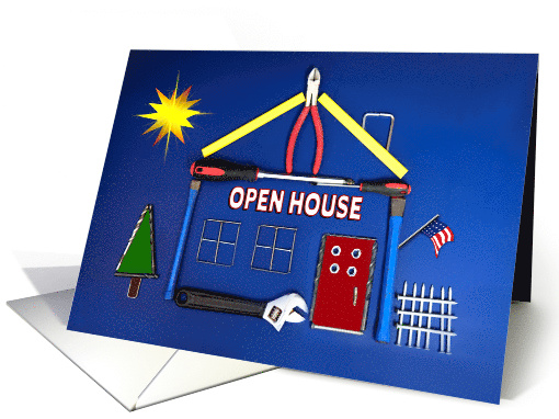 Open House Invitation, New Construction,House built out... (1529436)