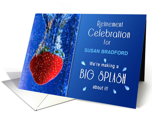 Retirement Party Invitation,Big Splash, Propelled... (1533628)