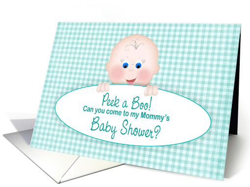 Baby Shower Invitation, Peek a Boo, Baby's Inviting Guests card