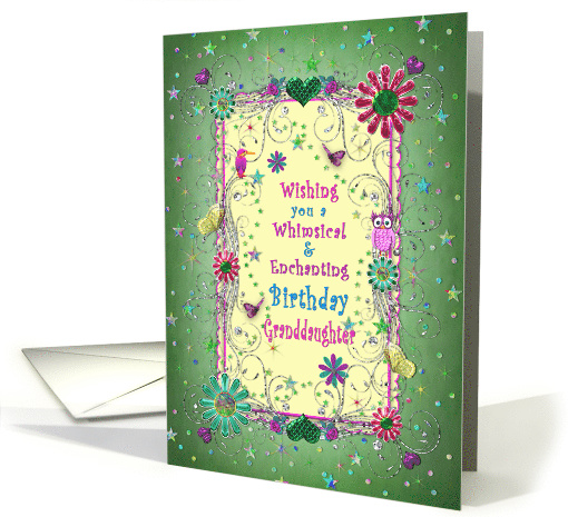 Enchanting Birthday,Granddaughter, Butterflies, Flowers,... (1536050)