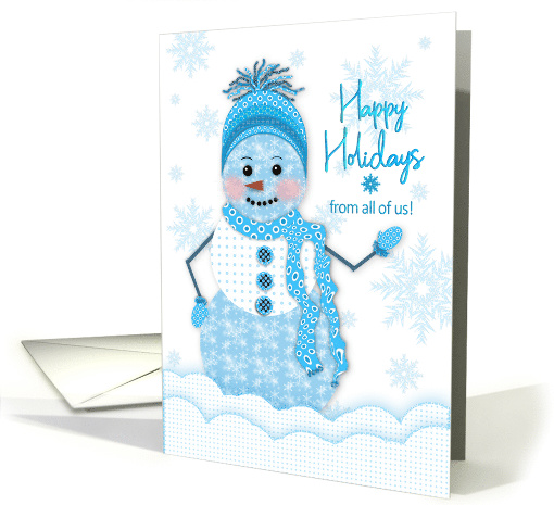 Happy Holidays, From All of Us,Snowman in Assortment of... (1542036)