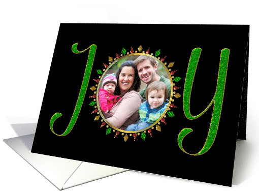 Christmas,Circle Photo Insert, Faux Jewels in Red, Gold,... (1545068)