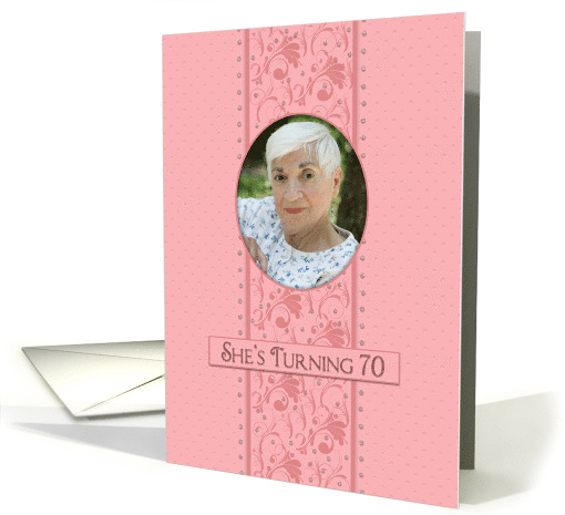 Birthday,70th,Invitation for Her, Pretty Pink & Feminine,... (1560970)