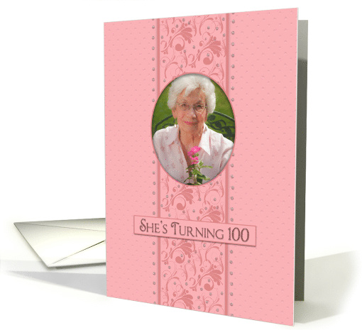 Birthday,Invitation, Her 100th, Pretty Pink & Feminine,... (1560978)