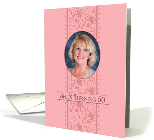 Birthday,Invitation, Her 50th, Pretty Pink & Feminine,... (1560980)