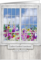 You’re Invited Invitation, Old Window, Flowers in Window, Insert Event card