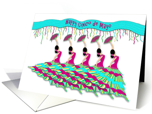 Cinco de Mayo Invitation, Flamenco Dancers, Isolated... (1564704)