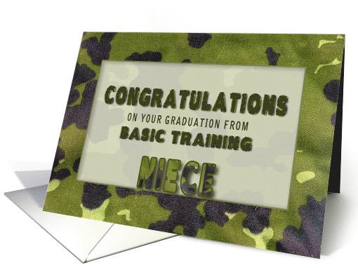 Congratulations, Graduation Basic Training, NIECE, Army... (1564880)