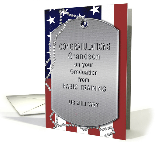 Congratulations, Grandson, Basic Training Graduation,Dog... (1564916)