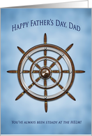 Father’s Day, DAD, Nautical, Ship’s Wheel card