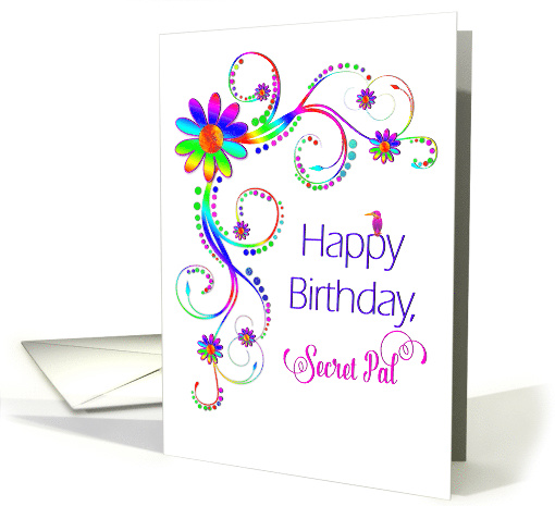 Birthday, Secret Pal, Abstract Vivid Colors, Flowers,... (1570254)