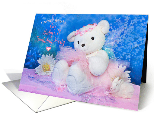 First Baby's Birthday, Ballerina Bear in PinkTuTu card (1573660)