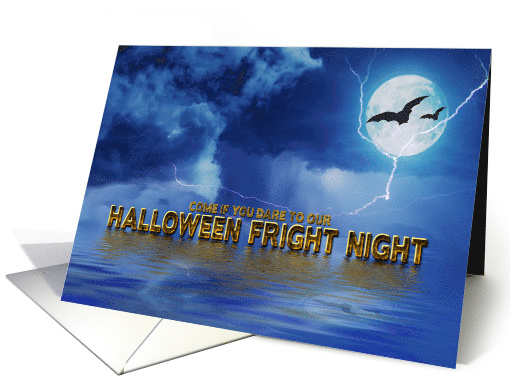 Halloween Fright Night Party Invitation, Stormy Night... (1579164)