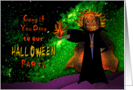 Halloween Party Invitation, Frightful Horseman, Come if You Dare card