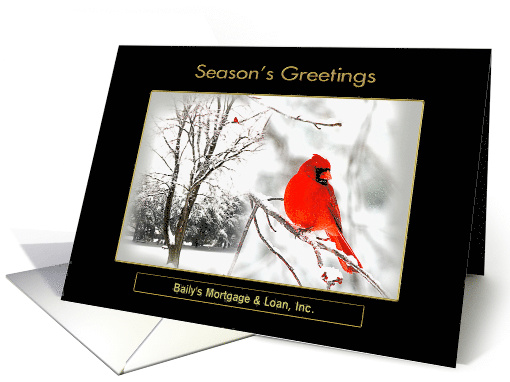 Christmas, Business, Company's Name Insert, Snow Scene,... (1582920)