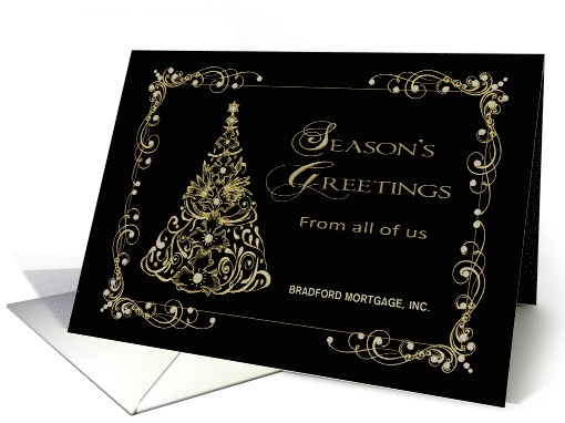 Christmas, Business, Season's Greetings, Name, Ornate... (1589398)