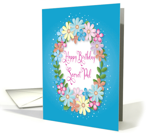Birthday, Secret Pal, Feminine, Assortment of Colorful Daisies card
