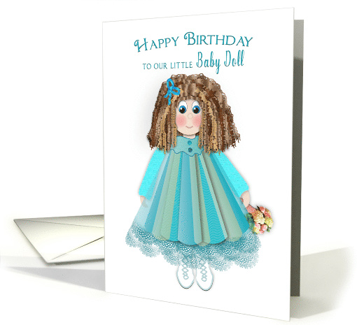 Birthday, Daughter, Our Baby Doll, Doll in Smock Dress card (1604140)