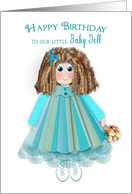 Birthday, Daughter, Our Baby Doll, Doll in Smock Dress card