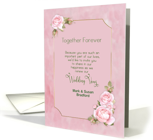 Renewal Vows Invitation, Together Forever, Name Insert,... (1609856)