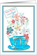 Birthday, Someone Special, Flowers,Toilet Paper & Masks, COVID19 card