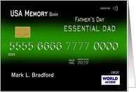 Father’s Day, Essential SON, Credit Card, Personalize Name on Front card