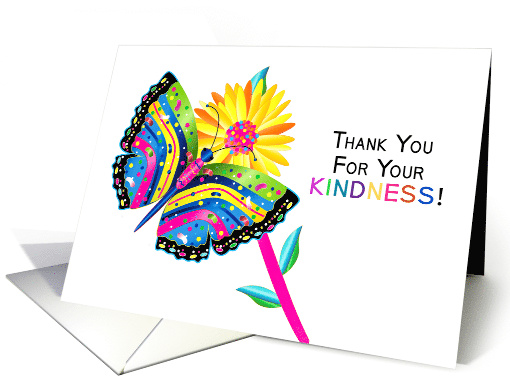 Thank You,Kindness, Butterfly and Daisy in Kaleidoscope... (1629662)