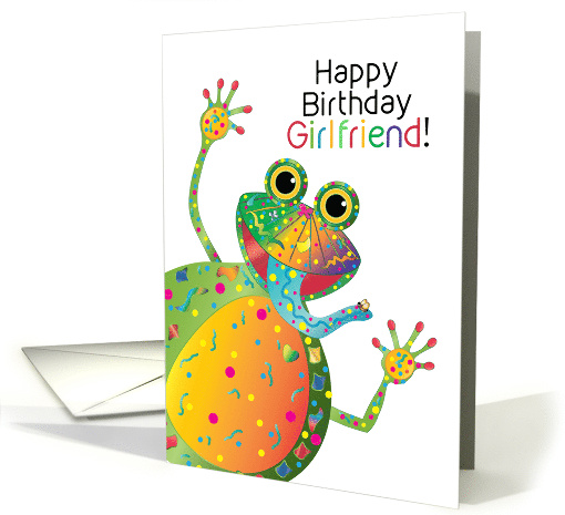 Birthday, Girlfriend, Colorful Happy Frog in Kaleidoscope... (1629836)