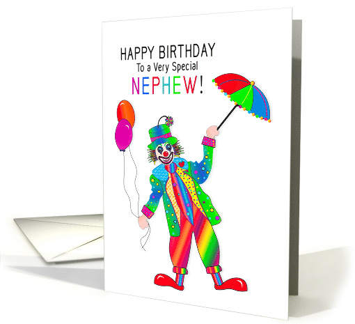 Birthday, Niephew, Clown in Kaleidoscope Collection card (1629864)