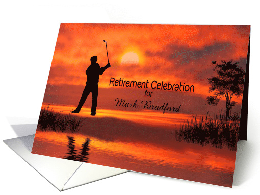 Retirement Celebration, Silhouette Golfer, Sunset,... (1634030)