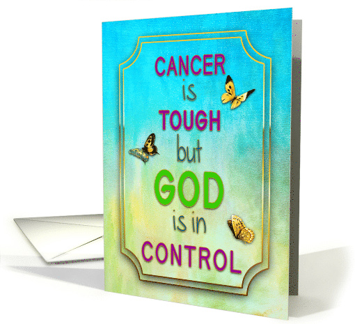 Encouragement for Cancer Patient God in Control card (1646066)