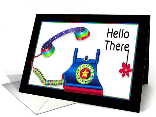 Hello There Retro Phone Kaleidoscope Collection card (1678256)