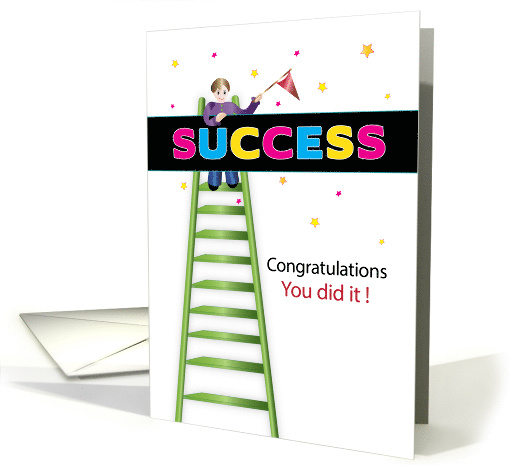 Congratulations for Climbing the Ladder of Success card (1685802)