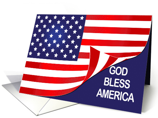Patriotic Encouragement USA Flag God Bless America United... (1696654)