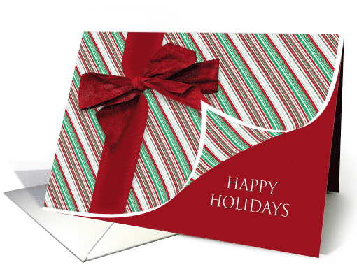 Christmas Happy Holidays Gift with Large Bow Flap Opening... (1705720)