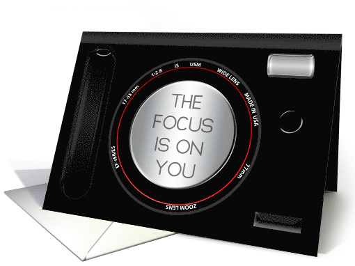 Birthday Focus on You Front of Black SLR Camera card (1725126)