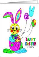 Easter Bunny Nephew Vivid Colors in Kaleidoscope Collection card